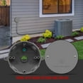 thumbnail image 4 of ENERLITES 4” Diameter Round Weatherproof Cover, Blank Metal Wall Plate for Outdoor Use, Corrosion Resistant, Size 4.3” x 3.46", 7740-WP, Gray, 4 of 5