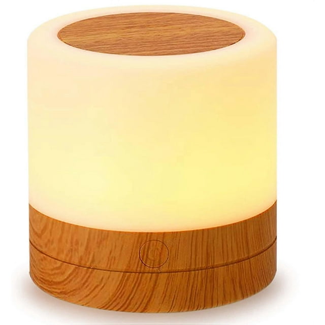 Mini luz nocturna LED, lámpara de noche colorida, luz nocturna táctil, lámpara de mesa recargable con luz