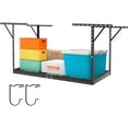 thumbnail image 1 of VEVOR Porte-Bagages de Garage Aérien, 36x72 Pouces Garage Plafond Racks, Robustes Réglables à Froid Laminés Racks en Acier pour Garage Stockage, Organisation, 550 lbs Capacité de Charge, 22''-40", Noir, 1 of 9
