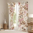 thumbnail image 3 of Erosebridal Cow Print Cowgirl Boots Daisy Bow Print Curtains Pack of 2 (42x84 Each), Leopard Hat Style Curtains Blackout for Girls, 3 of 6