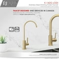 thumbnail image 5 of Stylish Lodi One-Handle Brushed Gold Water Tap Faucet Height 11¼" K-142G, 5 of 12