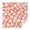 Orange Daisy Flower, variant on Teal Daisy Flower Golden Centers Pattern Square Tablecloth,Waterproof Square Table Cover,Wipeable Spillproof Washable Table Cover for Home Kitchen Party Decor 42"X42"(107x107cm)
