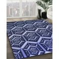 thumbnail image 2 of Ahgly Company Indoor Rectangle Patterned Cornflower Blue Area Rugs, 4' x 6', 2 of 6