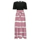 thumbnail image 3 of WILLBEST Vestidos de Verano 2025 Vestidos de Verano para Mujer 2025 Vestido Largo Cruzado de Manga Corta con Estampado Floral Vestido de Corte A con Dobladillo con Volantes y Retazos Grande, 3 of 3