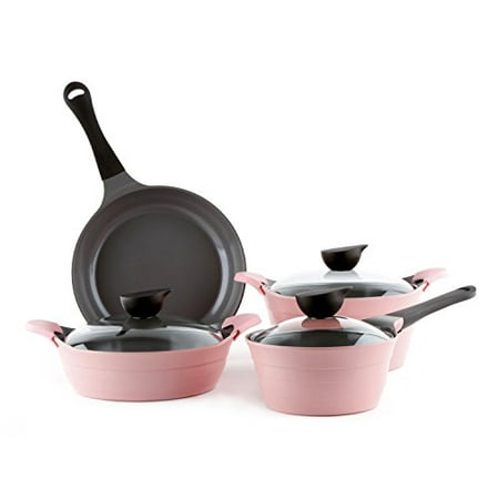 Neoflam Eela 7pc Ceramic Coated Nonstick Cookware Pots&Pan Set with Saucepan, Frying...