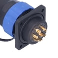 thumbnail image 3 of Enchufe impermeable cuadrado 4 agujeros macho hembra conector de alimentación de aviación AC 380V 25A SP28, 3 of 8