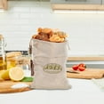 thumbnail image 5 of 1 Packs Linen Bread Bags Reusable for Bread Storage Natural Unbleached Cotton Drawstring Kitchen Food Storage Bags Eco Friendly Freshness Preserving Baguette Bakers Gift, 5 of 6