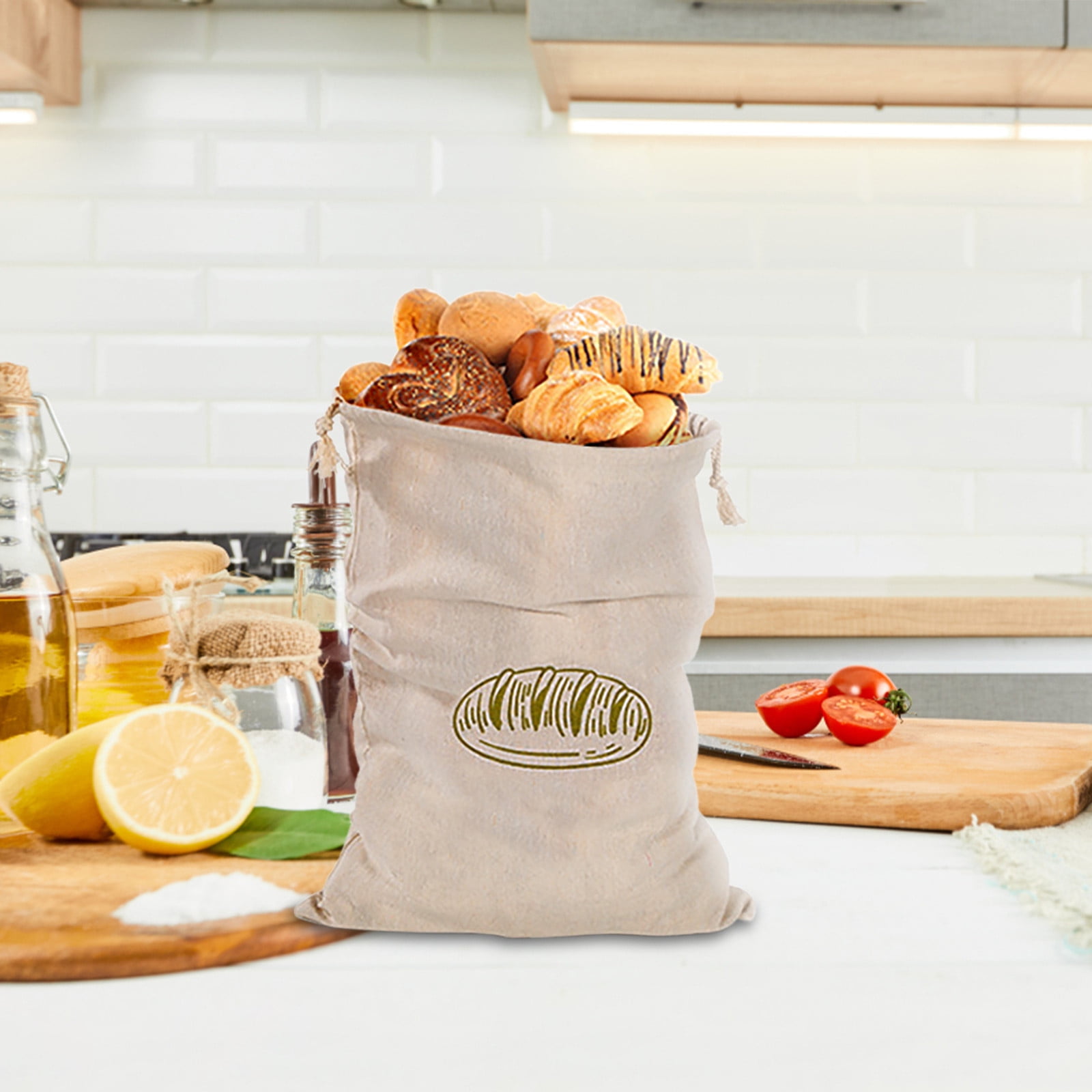 Linen baguette bag shop