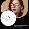 thumbnail image 2 of Mini Sunglass Eye Protector Retro Eyewear Fashionable Multicolored Small Sweet Gift Chic Design Attractive Kid Supplies Gold/Yellow, 2 of 9