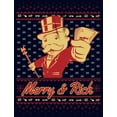thumbnail image 2 of Men's Monopoly Merry and Rich  Graphic Tee Navy Blue X Large, 2 of 5