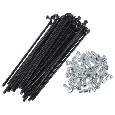 13x7 Spokes 1 Set 13G 133mm Length Bicycle Spokes Nipple 45 Steel Black Universal 1061537