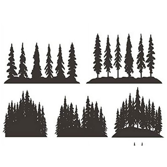 Whimsical Practicality's Forest Trees Border Cake Side Strips