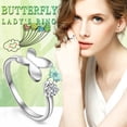 thumbnail image 2 of RYRDWP Ladies Fashion Diamond Butterfly Style Open, 2 of 9