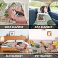 thumbnail image 2 of Yayeee Throw Blanket for Couch Soft Warm 50" x 60" Sofa Chair Bed Decoration, Pink and Green Cat, 2 of 7
