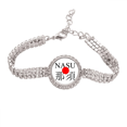 thumbnail image 1 of Pulsera de tobillera de cadena de tenis Unbranded Nasu Japaness nombre de ciudad sol rojo bandera, 1 of 3