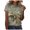 B-Gray, variant on Giftesty Womens Plus Size Clearance Fashion Women Printed Mid-length Sleeves Stand-up Collar Casual Loose Shirt Tops