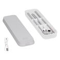 thumbnail image 1 of Juego de estuches de vajilla Caja de palillos con luz ultravioleta de acero inoxidable de grado alimenticio con carga USB para viajes de negocios escolares DailyGrey, 1 of 5