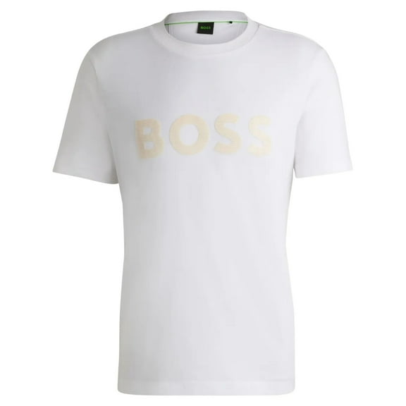 Hugo Boss Men's Tee Mirror 2 Crewneck T-Shirt, White