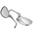 thumbnail image 3 of 2Pcs 10mm Motorcycle Motorbike Handlebar Rear View Side Mirrors Replacements, 3 of 4