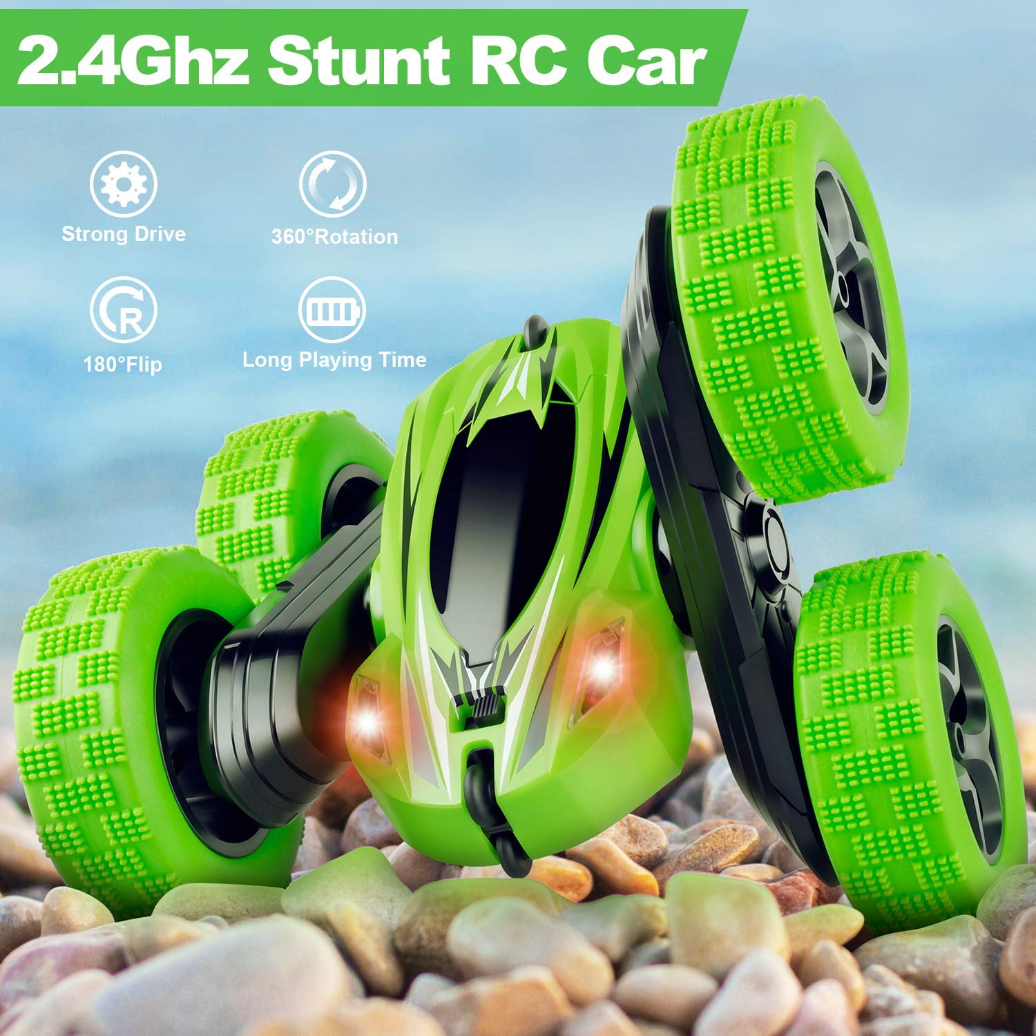 Remote Control Car, RC Car Remote Control Stunt Car Toys Double Sided