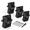 Black-1set, variant on Green-1set 4 Deer Stand Brackets 4x4 Heavy Duty Blind Support