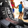 thumbnail image 3 of Garronmavis 1 PC Front Car Seat Towel Cover, Stain Resistant Breathable Waterproof Sports Towel Mat, for Post Workout Beach Hiking, Universal Fit for Cars SUV Trucks Sedan Van Auto Interior Accessory, 3 of 8
