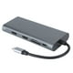 thumbnail image 2 of Hub USB C, Estación De Acoplamiento De aleación De Aluminio, Alta Estable Y Duradera Para Computadora Portátil OS X, Compatible Con Ranuras Para Tarjetas De Memoria Y Micro, 2 of 8