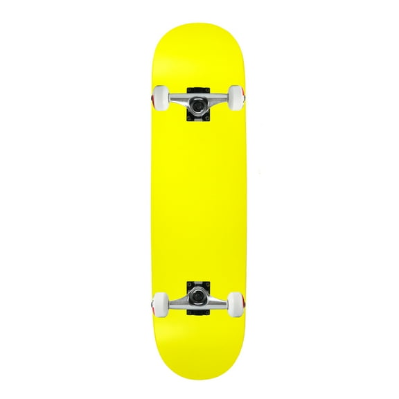 Moose Complete Skateboard Neon Yellow 7.75" Silver/White Assembled