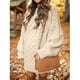 thumbnail image 5 of Vestido corto Suéter Fridja Otoño Invierno Mujer Manga larga Cuello redondo NMB1177, 5 of 6