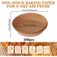thumbnail image 6 of Air Fryer Liners,150 Pcs Air Fryer Paper Liners 6.3 inch,Non-Stick Air Fryer Liners Disposable for 3-5QT Air Fryer Waterproof and Oil-proof Food Grade, 6 of 7