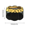 thumbnail image 3 of Octagonal Pet Playpen Foldable Dog Cage with Breathable Mesh Panels, Spacious Indoor Enclosure for Puppies & Small Dogs, Portable Pet Containment Area for Home or Travel Use NAJKZA | Yellow, 3 of 9