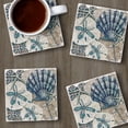 thumbnail image 5 of Thirstystone "Tide Pool Shells" 4-Pack Tumbled Tile Coasters, 5 of 7