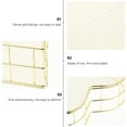 thumbnail image 6 of TAILTOSS Heart Shape Iron Storage Box Golden For Home Use 1Set 6.68X5.89X2.36In, 6 of 6