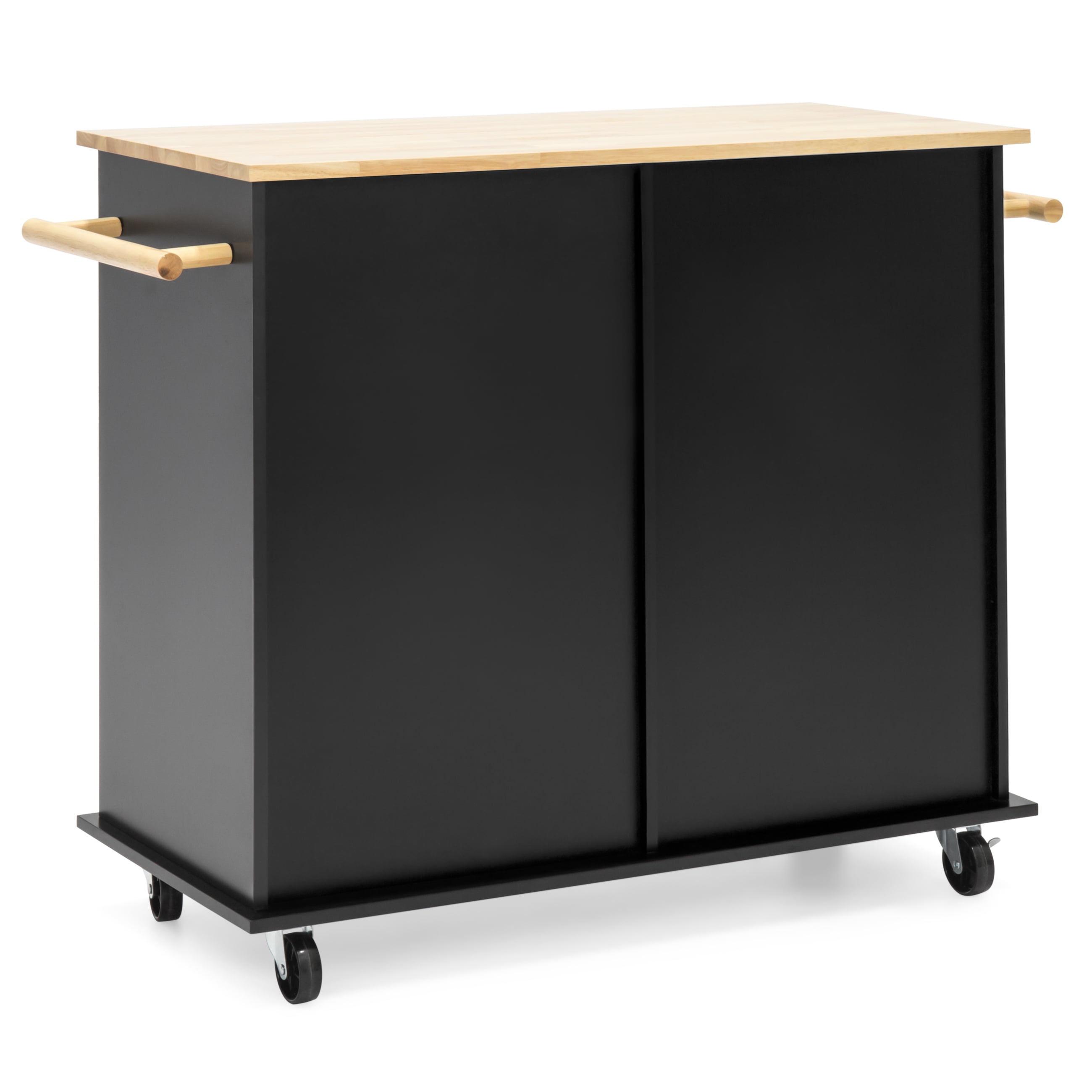 Best Choice Products Portable Kitchen Island Cart W Wood Top 2
