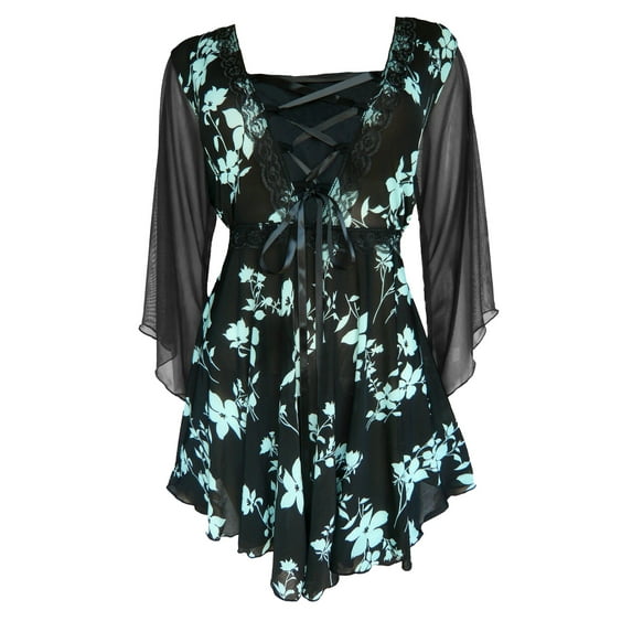 Dare To Wear Victorian Gothic Boho Women's Plus Size Bewitched Corset Top 1x - 5x