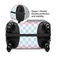 thumbnail image 4 of Lsque Colorful Checkerboard Printed Luggage Cover, Travel Luggage Protector,Scratch and Dirt Resistant, Fits 18-32 Inch Luggage - X-Large, 4 of 9