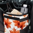 thumbnail image 6 of Maple leaves Foldable Car Trash Can with Lid, Leak-Proof, and Hanging Storage Bag - Car Trash Bin/Garbage Can, 6 of 6