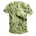 thumbnail image 3 of Camisetas de Manga Larga de los Hombres Relief Steed Impresión Gráfica Tee, Sudadera de Cuello de la Tripulación Casual para Al Aire Libre, Vacaciones Y Uso Diario, 3 of 7