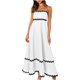 thumbnail image 3 of Vestidos de verano para mujer 2024 con tirantes finos, estilo bohemio, fluido, para vacaciones en la playa, vestido informal sin mangas, vestido largo sin mangas, 3 of 5