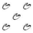 thumbnail image 3 of Minnieouse Anillos de tamaño ajustable, accesorios de anillo de amistad exagerados Vintage, suministro de joyería de aleación, cabezas de Type2 NO2, 3 of 6