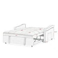 thumbnail image 5 of Convertible Chair Bed, 3 in 1 Convertible Sofa Bed Sleeper Chair with Adjustable Backrest & Side Pokcets, Built-in USB Power Outlet, Pull Out Sofa Bed, Sofa Bed Couch Loveseat Sleeper, Black, 5 of 9