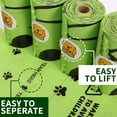 thumbnail image 2 of Compostable biodegradable completamente degradable del almidón de maíz del bolso de basura del animal doméstico del bolso de basura del animal doméstico del bolso del impulso, 2 of 4