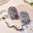 thumbnail image 5 of 2 Roll Skeins Super Soft Fur Yarn Chunky Fluffy Faux Fur Yarn Fluffy Eyelash Yarn for Crochet Knit Blanket Rug Clothes Knitting-2×30m(2×32.8yds,51g×2), 5 of 7