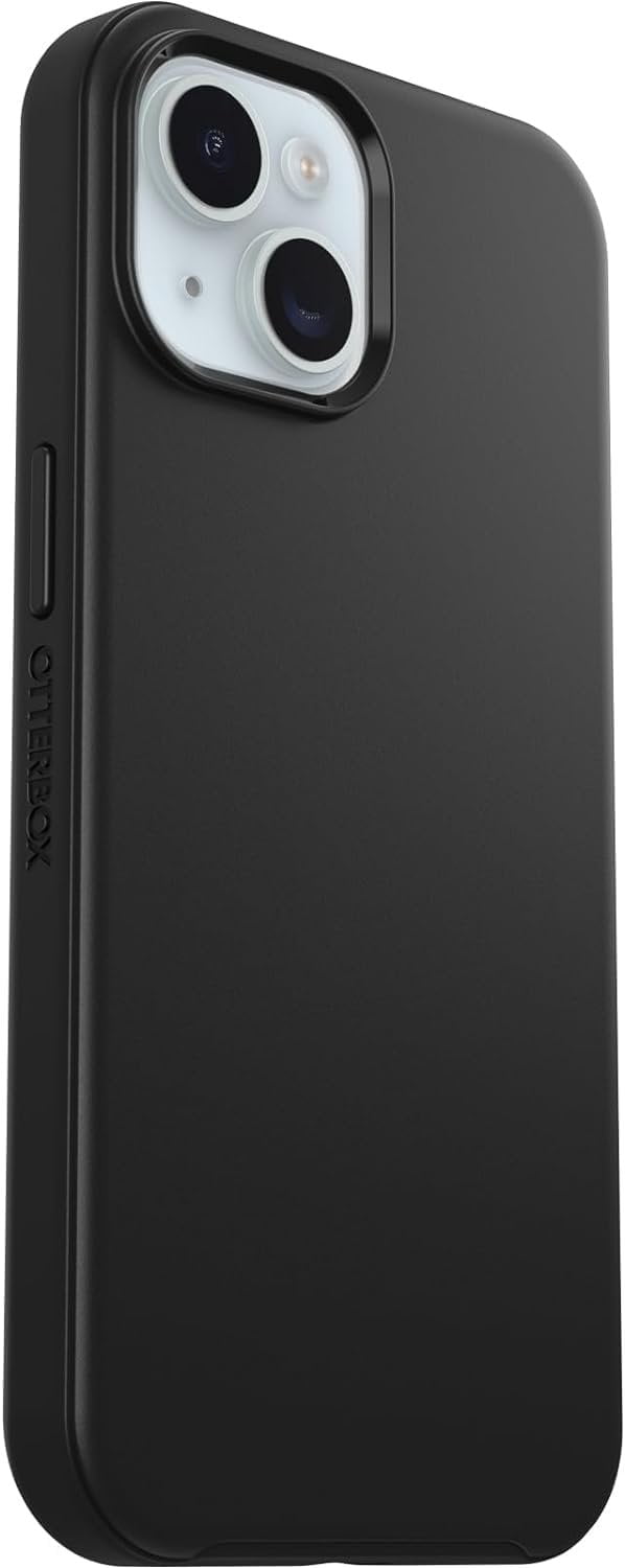 OtterBox iPhone 15, iPhone 14, & iPhone 13 Only - Symmetry Series Case - Black - Ultra-Sleek - Wireless Charging Compatible - Raised Edges Protect Camera & Screen