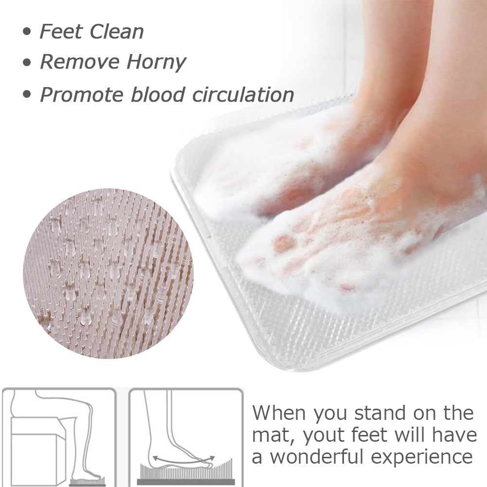 Loofah Shower Mat that helps you exfoliate your feet whilst you shower