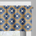 thumbnail image 5 of Ambesonne Ethnic Valance & Curtain, Vintage Tile Art, 55"x36", Blue Orange Beige, 5 of 6