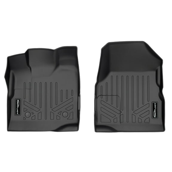 SMARTLINER 1st Row Custom Fit Floor Liners Compatible with 2010 - 2011 GMC Terrain (Gasoline | With Dual Floor Posts | Fits Denali & Regular trim)