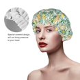 thumbnail image 4 of Kdxio Rabbit And Chick Print Shower Cap for Women,Elastic and Reusable,Double Waterproof Layers Bathing Hat, 4 of 9