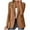 Brown, variant on HomeDM Womens Work Blazers Long Sleeve Open Front Suit Jackets Business Casual Outfits, Size S-3XL