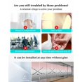 thumbnail image 3 of Window Privacy Film Pink Gray Ombre Stained Glass Window Film Decorative Sun Block Window Cover Black Hockey Sticks Minimalist Style Window Clings Static Adhesive Sticker for Bathroom 19.6"x39.3", 3 of 7